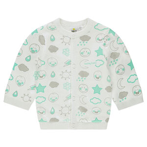 Chaqueta de punto tricot con forro de punto y motivo ©Smiley 