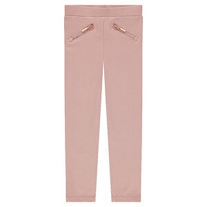 Jeggings de milano liso con bolsillos de cremallera y bandas laterales  Main Jeggings de milano liso con bolsillos de cremallera y bandas laterales