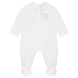 Mono de dormir de terciopelo con estampado con estampado 