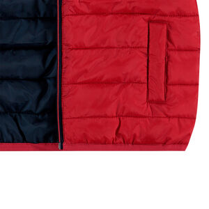 Anorak light*, impermeable y acolchado con capucha y bolsa de almacenamiento estampada 