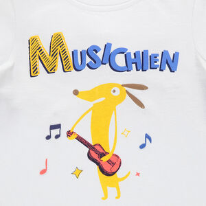 Camiseta de manga corta con estampado de fantasía 