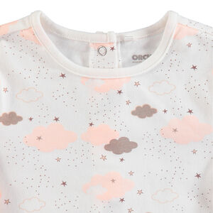Camiseta de manga larga de punto con estampado de nubes all-over  Main Camiseta de manga larga de punto con estampado de nubes all-over