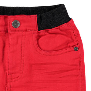 Pantalón de tela elástica en la cintura 