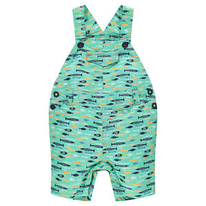 Peto corto con estampado de peces all-over. 