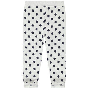 Leggings jaspeados con lunares all over y estampados Minnie Disney 
