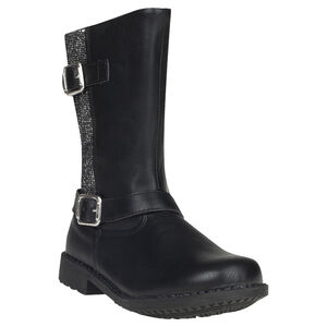 Botas con hebillas de aspecto cuero con strass 