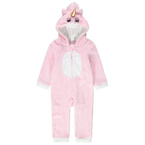 Pijama unicornio de borreguillo con detalles bordados 