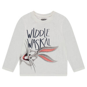 Camiseta de manga larga de punto slub con estampado de ©Warner/Looney Tunes Bugs Bunny 