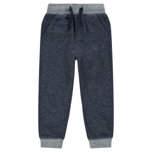 Pantalón de chándal de felpa jaspeada 