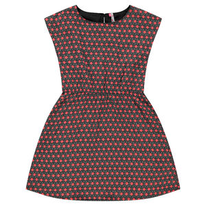 Júnior - Vestido de gasa de viscosa con estampado de fantasía 