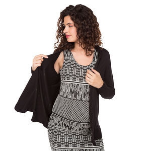 Chaqueta premamá con tela de fantasía 