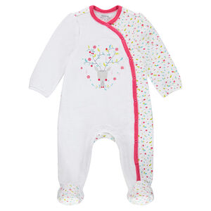 Pijama de terciopelo con estampado de fantasía y ciervo 