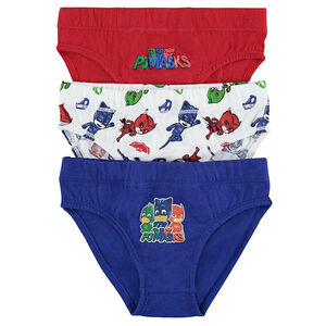 Juego de 3 slips de algodón con estampado PY Masks ©2018 FrogBox/Ent. One UK Ltd 