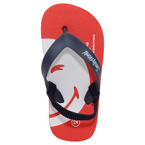 Chanclas con suela estampada ©Smiley y tira elástica  