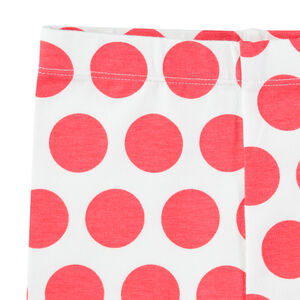 Leggings de punto con lunares rojos 