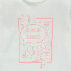 Tee-shirt manches longues avec print fantaisie 