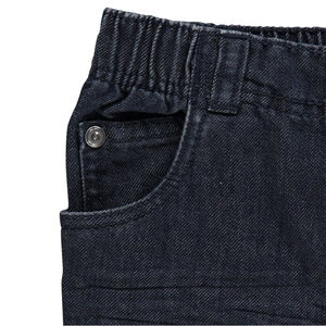 Jeans de corte recto efecto usado y efecto crinkle 