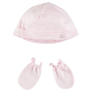 Conjunto para recién nacido con gorro y guantes  