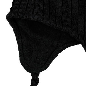 Gorro peruano de punto con forro polar y borla 