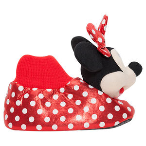 Patucos de peluche de Disney Minnie con lunares de la 28 a la 35 