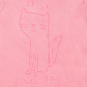 Camiseta de manga larga con estampado de gato de fantasía 