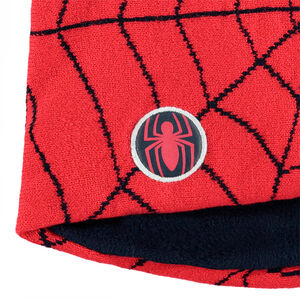 Conjunto de gorro y snood de punto con dibujo de ©Marvel Spiderman de jácquard 