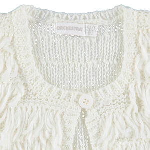 Chaleco de punto con flecos 