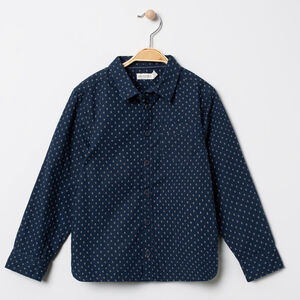 Camisa de manga larga con  motivo  all-over y bolsillos 