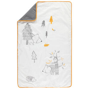 Manta con estampado animales del bosque 