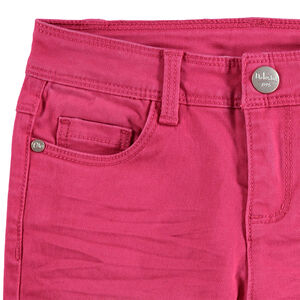 Pantalón de sarga teñido con efecto arrugado   Main Pantalón de sarga teñido con efecto arrugado