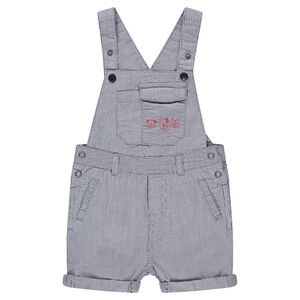 Peto corto con micro rayas y animales estampados 