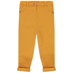 Jegging liso con botones grabados 