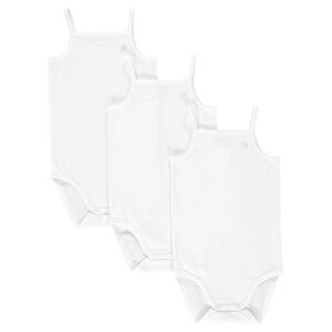 Lote de 3 bodies de color liso con tirantes 