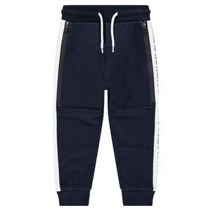 Pantalón de chándal con tiro bajo y bandas que contrastan 