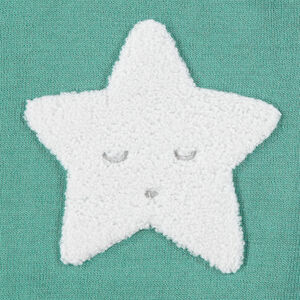 Jersey de punto con motivo de fantasía por delante y abertura en el hombro 