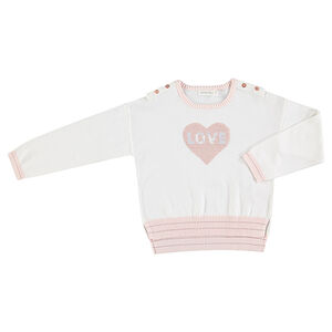 Jersey de punto con corazones de lentejuelas mágicas  Main Jersey de punto con corazones de lentejuelas mágicas