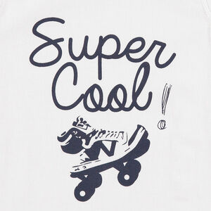 Camiseta de punto con mensaje estampado 