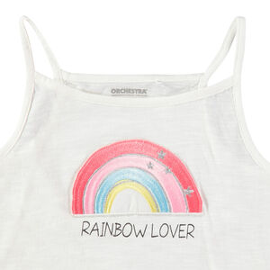 Júnior - Camiseta de punto con arcoíris bordado  Main Júnior - Camiseta de punto con arcoíris bordado