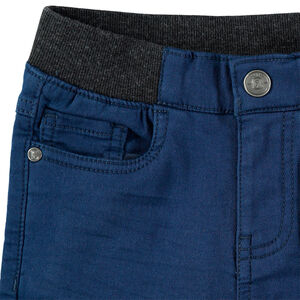 Pantalón de tela elástica en la cintura 