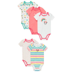 lote de 5 bodies mangas cortas print Minnie Disney 