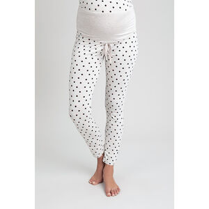 Pantalon de embarazo homewear à lunares 