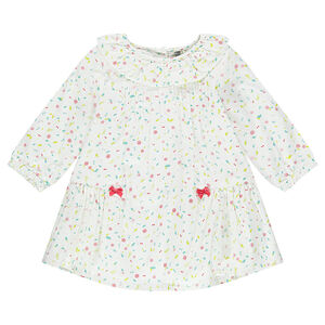 Vestido de manga larga con estampado estilo liberty 