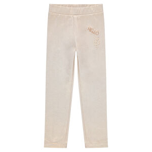 Leggings brillantes con corazones del mismo color de relieve  Main Leggings brillantes con corazones del mismo color de relieve