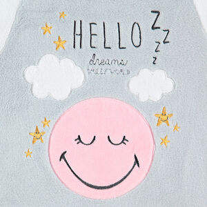 Júnior - Pijama de borreguillo con dibujo ©Smiley y detalles bordados 