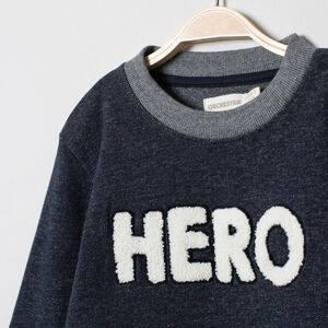 Sudadera de felpa con inscripciones  