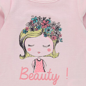 Pijama de terciopelo estampado fantasía 