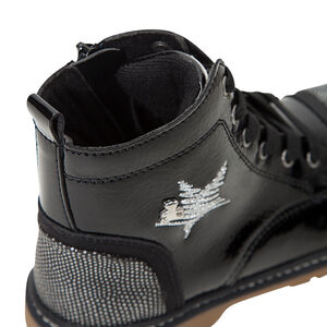 Botines negros de charol Lulu Castagnette 