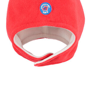 Gorro peruano de micropolar con pompón y parche 