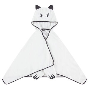 Bata de casa HALLOWEEN de borreguillo con efecto disfraz de gato 