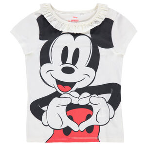 Camiseta de punto con cuello con volantes y estampado de Mickey ©Disney  Main Camiseta de punto con cuello con volantes y estampado de Mickey ©Disney